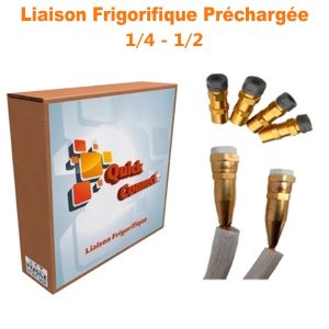 Liaison Frigorifique Préchargée 1/4-1/2 Quick Connect Plus Pack4 