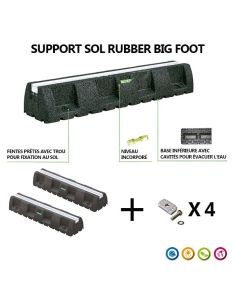 Jeux de supports Sol Rubber Big Foot 450 mm 