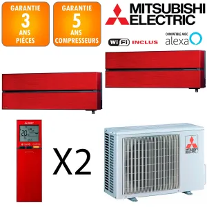 Mitsubishi Bi-split MXZ-2F33VF + MSZ-LN18VGR + MSZ-LN25VGR 
