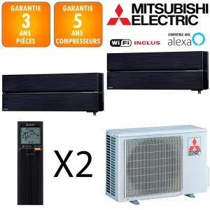 Mitsubishi Bi-split MXZ-2F53VF + 2 X MSZ-LN25VGB 