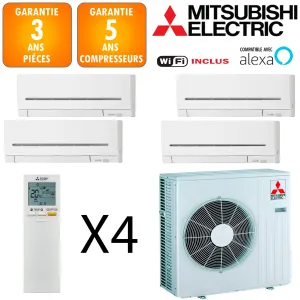 Mitsubishi Quadri-split MXZ-4F72VF + 2 X MSZ-AP15VGK + 2 X MSZ-AP20VGK 