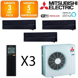 Mitsubishi Tri-split MXZ-5F102VF + 3 X MSZ-LN35VGB 