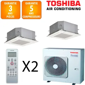 Toshiba Bi-split Cassette RAS-3M26G3AVG-E + 2 X RAS-M13U2MUVG-E 