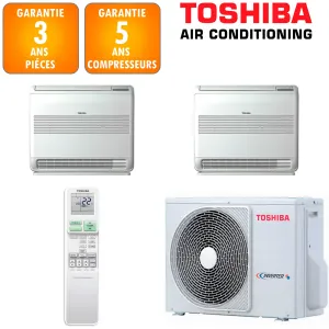 Toshiba Bi-split Console RAS-2M18G3AVG-E + RAS-B10J2FVG-E + RAS-B13J2FVG-E 