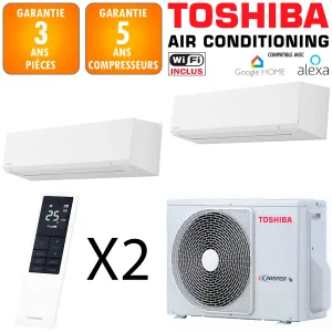 Toshiba Bi-split Shorai RAS-2M14G3AVG-E + 2 X RAS-B07G3KVSG-E 
