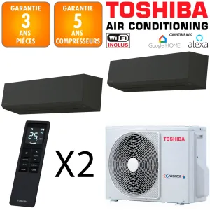 Toshiba Bi-split Shorai RAS-2M14G3AVG-E + RAS-B07G3KVSGB-E + RAS-B10G3KVSGB-E 