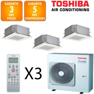 Toshiba Tri-split Cassette RAS-3M26G3AVG-E + 3 X RAS-M10U2MUVG-E 